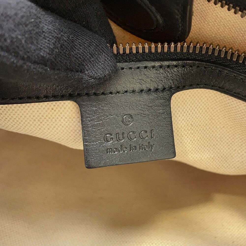 GUCCI Black Leather Tote Bag - Picture 14 of 15